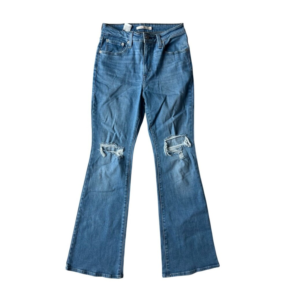 Levi's 726 Flare Blue Denim Jeans Size 27 Womens